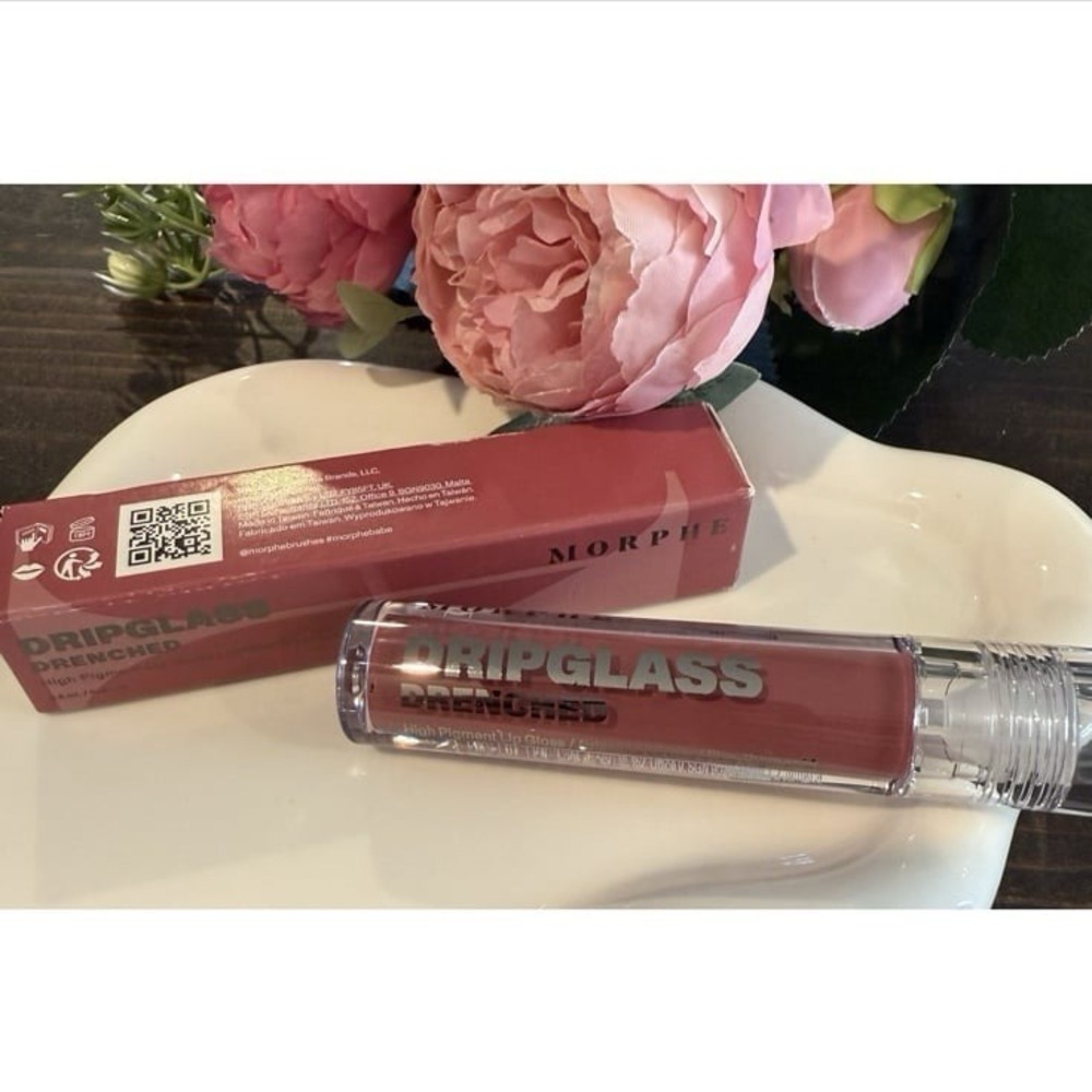 Morphe Dripglass Drenched High Pigment Lip Gloss Mauve Splash NIB